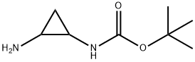 tert-butyl N-(2-aminocyclopropyl)carbamate Structure