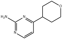 4-(tetrahydro-2H-pyran-4-yl)pyrimidin-2-amine Structure