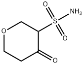 tetrahydro-4-oxo-2H-Pyran-3-sulfonamide Struktur