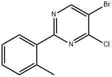 4-Chloro-5-bromo-2-(2-tolyl)pyrimidine Structure