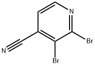 2,3-Dibromo-4-cyanopyridine 化学構造式