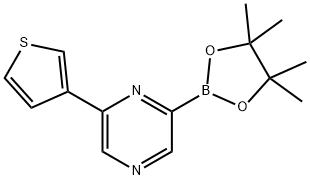 6-(3-Thienyl)pyrazine-2-boronic acid pinacol ester Struktur