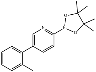 5-(2-Tolyl)pyridine-2-boronic acid pinacol ester Structure