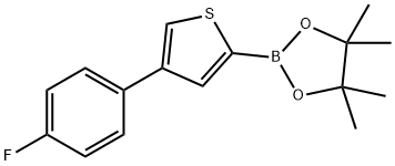 4-(4-Fluorophenyl)thiophene-2-boronic acid pinacol ester Struktur