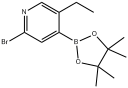 2-Bromo-5-ethylpyridine-4-boronic acid pinacol ester Structure