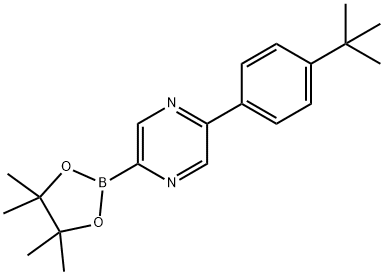 5-(4-tert-Butylphenyl)pyrazine-2-boronic acid pinacol ester, 1402233-47-9, 结构式