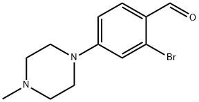 2-bromo-4-(4-methyl-1-piperazinyl)-Benzaldehyde,1402729-32-1,结构式