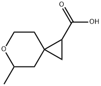 5-甲基-6-氧杂螺[2.5]辛烷-1-羧酸, 1409024-84-5, 结构式