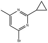 4-bromo-2-cyclopropyl-6-methylpyrimidine Structure