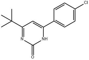 2-hydroxy-4-(4-chlorophenyl)-6-(tert-butyl)pyrimidine 结构式