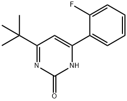 2-hydroxy-4-(2-fluorophenyl)-6-(tert-butyl)pyrimidine Structure