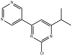 2-Chloro-4-(pyrimidin-5-yl)-6-(iso-propyl)pyrimidine Structure