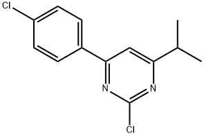 2-Chloro-4-(4-chlorophenyl)-6-(iso-propyl)pyrimidine Structure