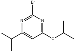 2-Bromo-4-(iso-propoxy)-6-(iso-propyl)pyrimidine 结构式