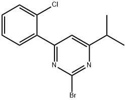 2-Bromo-4-(2-chlorophenyl)-6-(iso-propyl)pyrimidine Structure