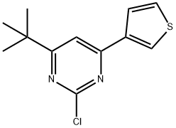2-chloro-4-(3-thienyl)-6-(tert-butyl)pyrimidine Structure