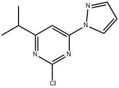 2-Chloro-4-(1H-pyrozol-1-yl)-6-(iso-propyl)pyrimidine Structure