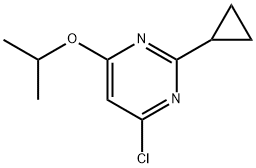 4-Chloro-2-cyclopropyl-6-(iso-propoxy)pyrimidine,1412956-51-4,结构式