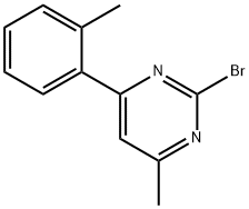 2-Bromo-4-methyl-6-(2-tolyl)pyrimidine,1412956-99-0,结构式