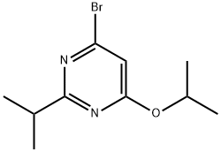 4-Bromo-2-(iso-propyl)-6-(iso-propoxy)pyrimidine Struktur
