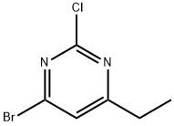 2-Chloro-4-bromo-6-ethylpyrimidine Struktur