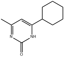 2-Hydroxy-4-cyclohexyl-6-methylpyrimidine 结构式