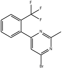 4-bromo-2-methyl-6-(2-trifluoromethylphenyl)pyrimidine|