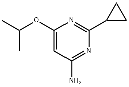 4-Amino-2-cyclopropyl-6-(iso-propoxy)pyrimidine Structure