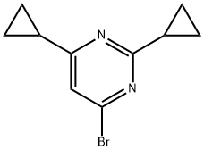 4-bromo-2,6-di(cyclopropyl)pyrimidine Structure