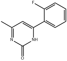 2-hydroxy-4-(2-fluorophenyl)-6-methylpyrimidine Structure