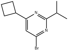 4-bromo-6-cyclobutyl-2-(propan-2-yl)pyrimidine|