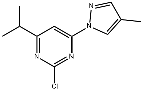 2-Chloro-4-(1H-4-methylpyrozol-1-yl)-6-(iso-propyl)pyrimidine|2-Chloro-4-(1H-4-methylpyrozol-1-yl)-6-(iso-propyl)pyrimidine