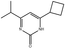 2-Hydroxy-4-cyclobutyl-6-(iso-propyl)pyrimidine 结构式