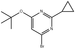 4-Bromo-2-cyclopropyl-6-(tert-butoxy)pyrimidine Structure
