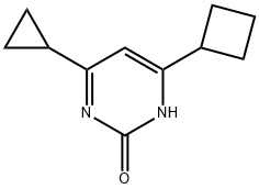 2-hydroxy-4-(cyclobutyl)-6-cyclopropylpyrimidine 化学構造式