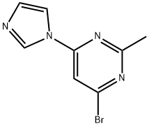 4-bromo-2-methyl-6-(1H-imidazol-1-yl)pyrimidine,1412960-00-9,结构式