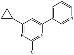 2-chloro-4-(pyridin-3-yl)-6-cyclopropylpyrimidine|