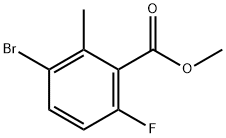 METHYL 3-BROMO-6-FLUORO-2-METHYLBENZOATE Structure
