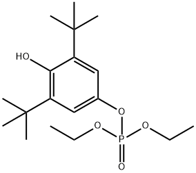 3,5-二叔丁基-4-羟基苯基二乙基磷酸酯 结构式