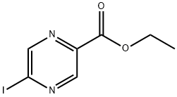 2-Pyrazinecarboxylic acid, 5-iodo-, ethyl ester Struktur