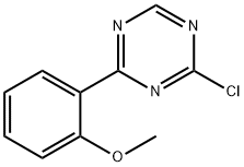2-Chloro-4-(2-methoxyphenyl)-1,3,5-triazine Struktur