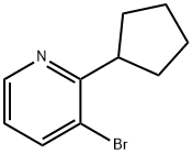 3-Bromo-2-(cyclopentyl)pyridine 结构式