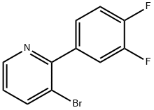 3-Bromo-2-(3,4-difluorophenyl)pyridine Structure