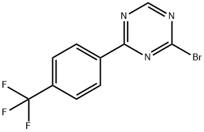 2-Bromo-4-(4-trifluoromethylphenyl)-1,3,5-triazine 化学構造式