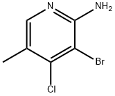 3-BROMO-4-CHLORO-5-METHYLPYRIDIN-2-AMINE,1417518-35-4,结构式