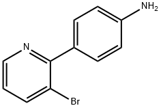 3-Bromo-2-(4-aminophenyl)pyridine 化学構造式