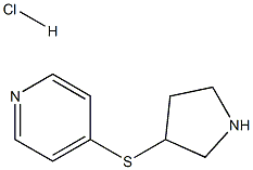 4-(pyrrolidin-3-ylthio)pyridine hydrochloride Structure