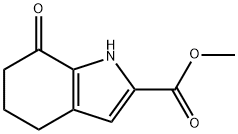 methyl 7-oxo-1,4,5,6-tetrahydroindole-2-carboxylate Struktur