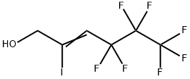 4,4,5,5,6,6,6-Heptafluoro-2-iodohex-2-en-1-ol Struktur