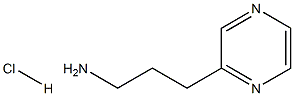 3-(pyrazin-2-yl)propan-1-amine hydrochloride Struktur